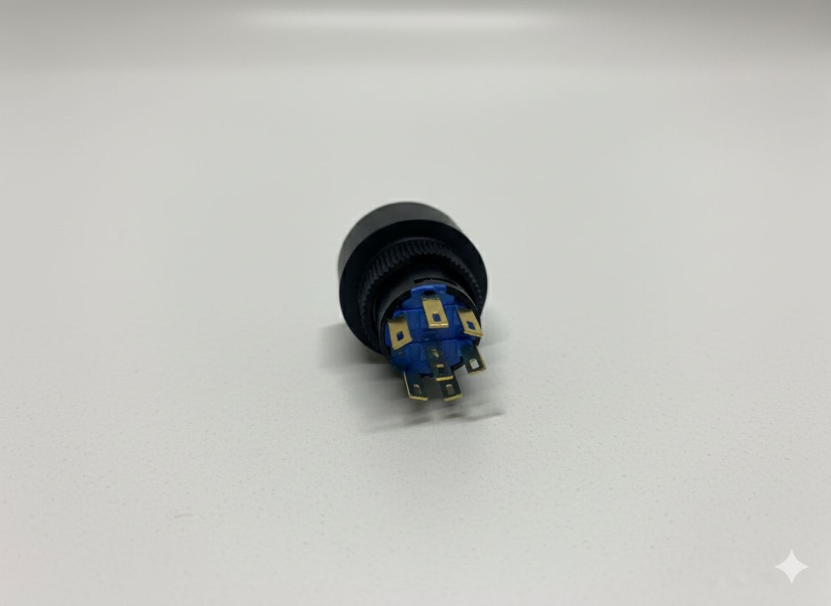 Türk Bayraklı Işıklı Düğme